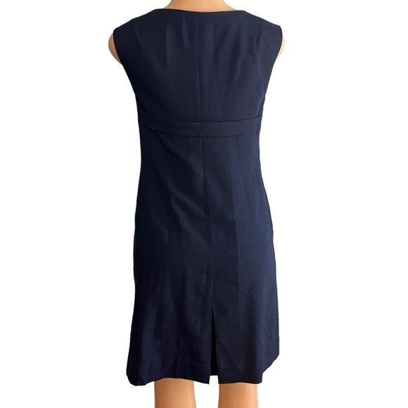 Lilly Pulitzer Dark Navy Silk Dress Sleeveless - Picture 8 of 11